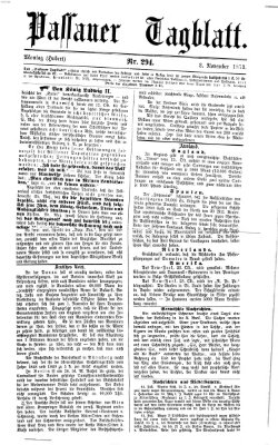 Passauer Tagblatt Montag 3. November 1873