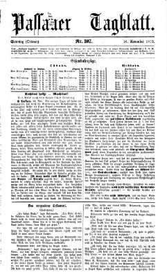 Passauer Tagblatt Sonntag 16. November 1873