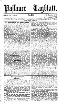 Passauer Tagblatt Freitag 21. November 1873