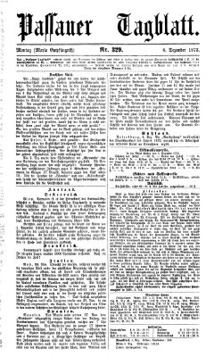 Passauer Tagblatt Montag 8. Dezember 1873