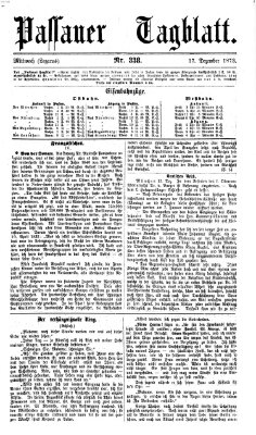 Passauer Tagblatt Mittwoch 17. Dezember 1873