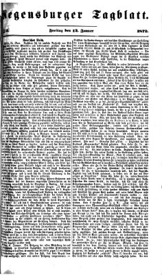 Regensburger Tagblatt Freitag 12. Januar 1872