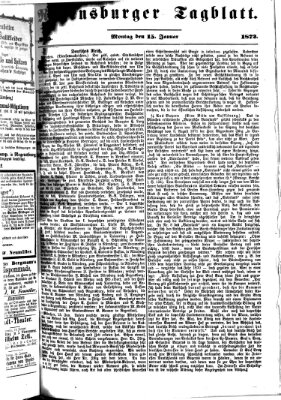 Regensburger Tagblatt Montag 15. Januar 1872