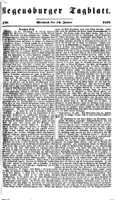 Regensburger Tagblatt Mittwoch 24. Januar 1872