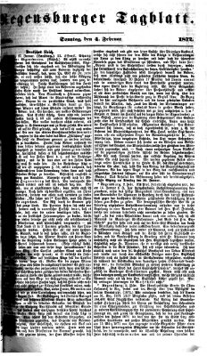 Regensburger Tagblatt Sonntag 4. Februar 1872