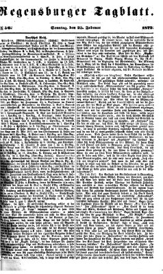 Regensburger Tagblatt Sonntag 25. Februar 1872