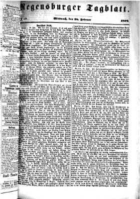 Regensburger Tagblatt Mittwoch 28. Februar 1872