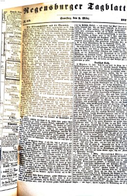 Regensburger Tagblatt Samstag 2. März 1872