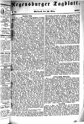 Regensburger Tagblatt Mittwoch 13. März 1872