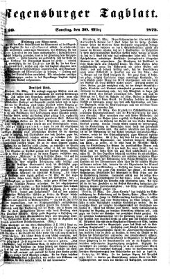 Regensburger Tagblatt Samstag 30. März 1872