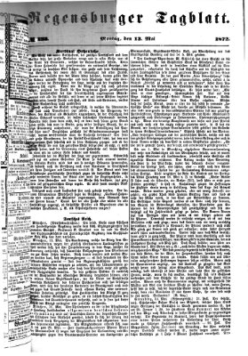 Regensburger Tagblatt Montag 13. Mai 1872