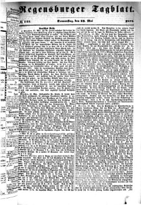 Regensburger Tagblatt Donnerstag 23. Mai 1872