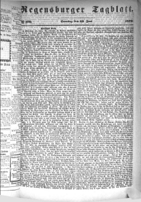 Regensburger Tagblatt Sonntag 23. Juni 1872