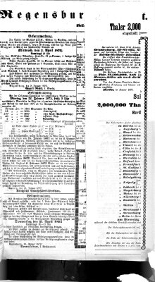 Regensburger Tagblatt Sonntag 28. Januar 1872