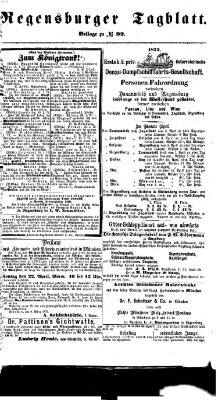 Regensburger Tagblatt Mittwoch 3. April 1872