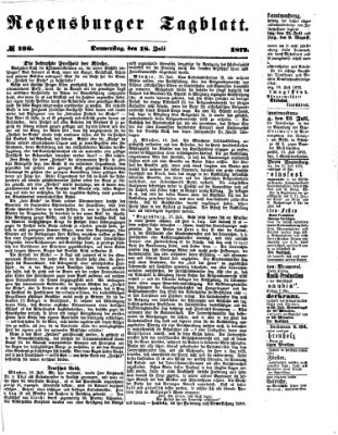 Regensburger Tagblatt Donnerstag 18. Juli 1872