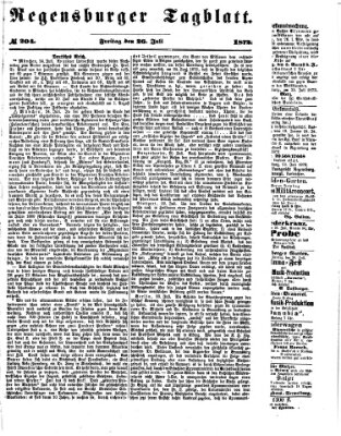 Regensburger Tagblatt Freitag 26. Juli 1872