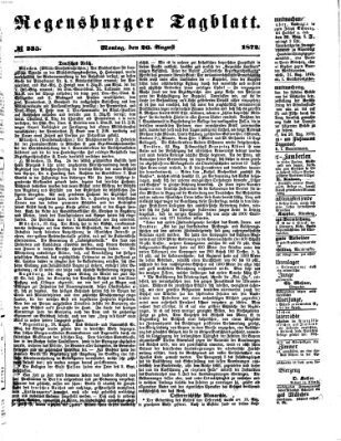 Regensburger Tagblatt Montag 26. August 1872