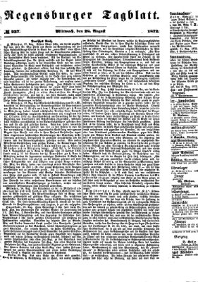 Regensburger Tagblatt Mittwoch 28. August 1872