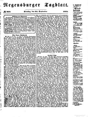 Regensburger Tagblatt Dienstag 24. September 1872