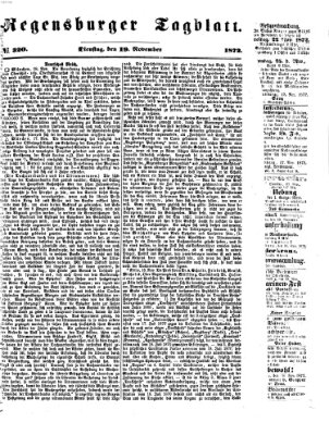 Regensburger Tagblatt Dienstag 19. November 1872