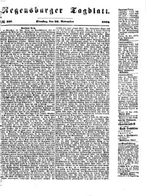 Regensburger Tagblatt Dienstag 26. November 1872