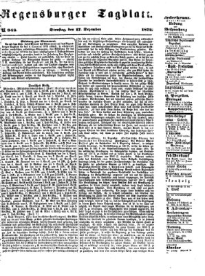 Regensburger Tagblatt Dienstag 17. Dezember 1872