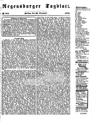 Regensburger Tagblatt Freitag 20. Dezember 1872