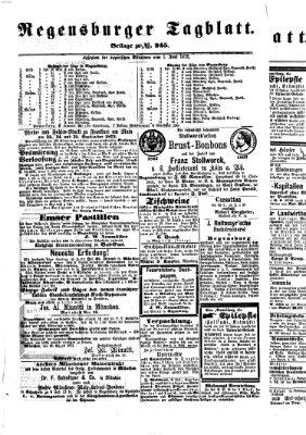 Regensburger Tagblatt Donnerstag 5. September 1872