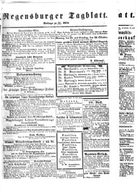 Regensburger Tagblatt Donnerstag 24. Oktober 1872