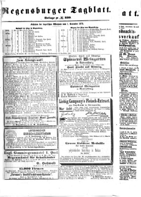 Regensburger Tagblatt Sonntag 8. Dezember 1872