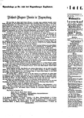 Regensburger Tagblatt Dienstag 10. Dezember 1872