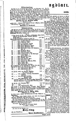 Regensburger Tagblatt Samstag 11. Januar 1873