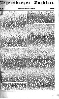 Regensburger Tagblatt Montag 27. Januar 1873