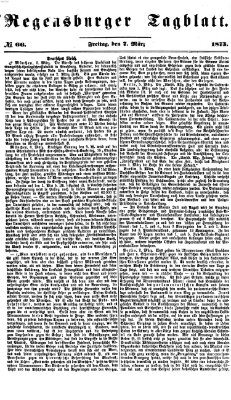 Regensburger Tagblatt Freitag 7. März 1873