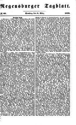 Regensburger Tagblatt Samstag 8. März 1873