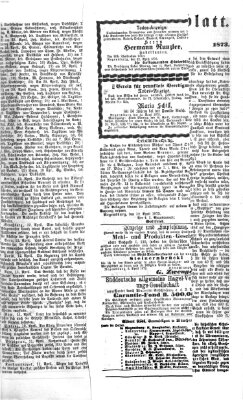 Regensburger Tagblatt Dienstag 15. April 1873