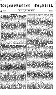 Regensburger Tagblatt Sonntag 25. Mai 1873