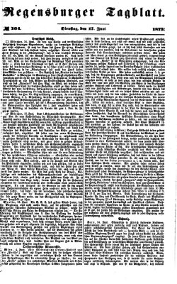 Regensburger Tagblatt Dienstag 17. Juni 1873