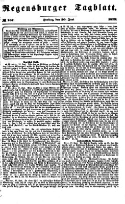 Regensburger Tagblatt Freitag 20. Juni 1873