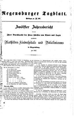 Regensburger Tagblatt Donnerstag 6. Februar 1873