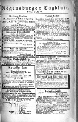 Regensburger Tagblatt Freitag 28. Februar 1873