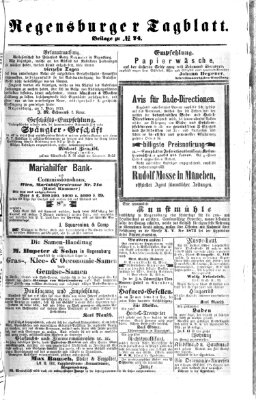 Regensburger Tagblatt Samstag 15. März 1873