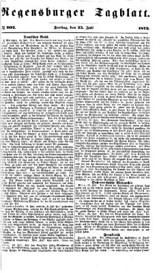 Regensburger Tagblatt Freitag 25. Juli 1873