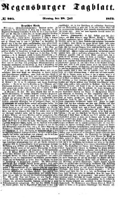 Regensburger Tagblatt Montag 28. Juli 1873