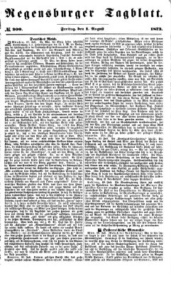 Regensburger Tagblatt Freitag 1. August 1873