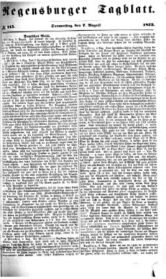 Regensburger Tagblatt Donnerstag 7. August 1873