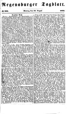 Regensburger Tagblatt Montag 18. August 1873