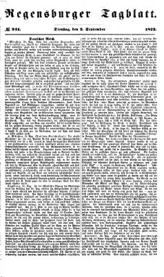 Regensburger Tagblatt Dienstag 2. September 1873