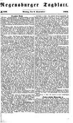 Regensburger Tagblatt Montag 8. September 1873